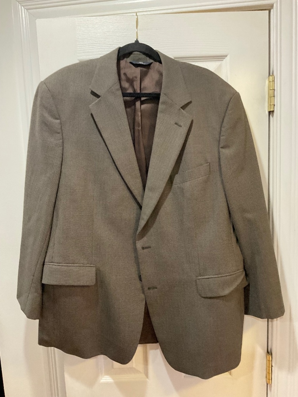 Brooks Brothers 346 Men’s Wool Stretch Sport Coat Gray Micro Size: 44R Pre Owned